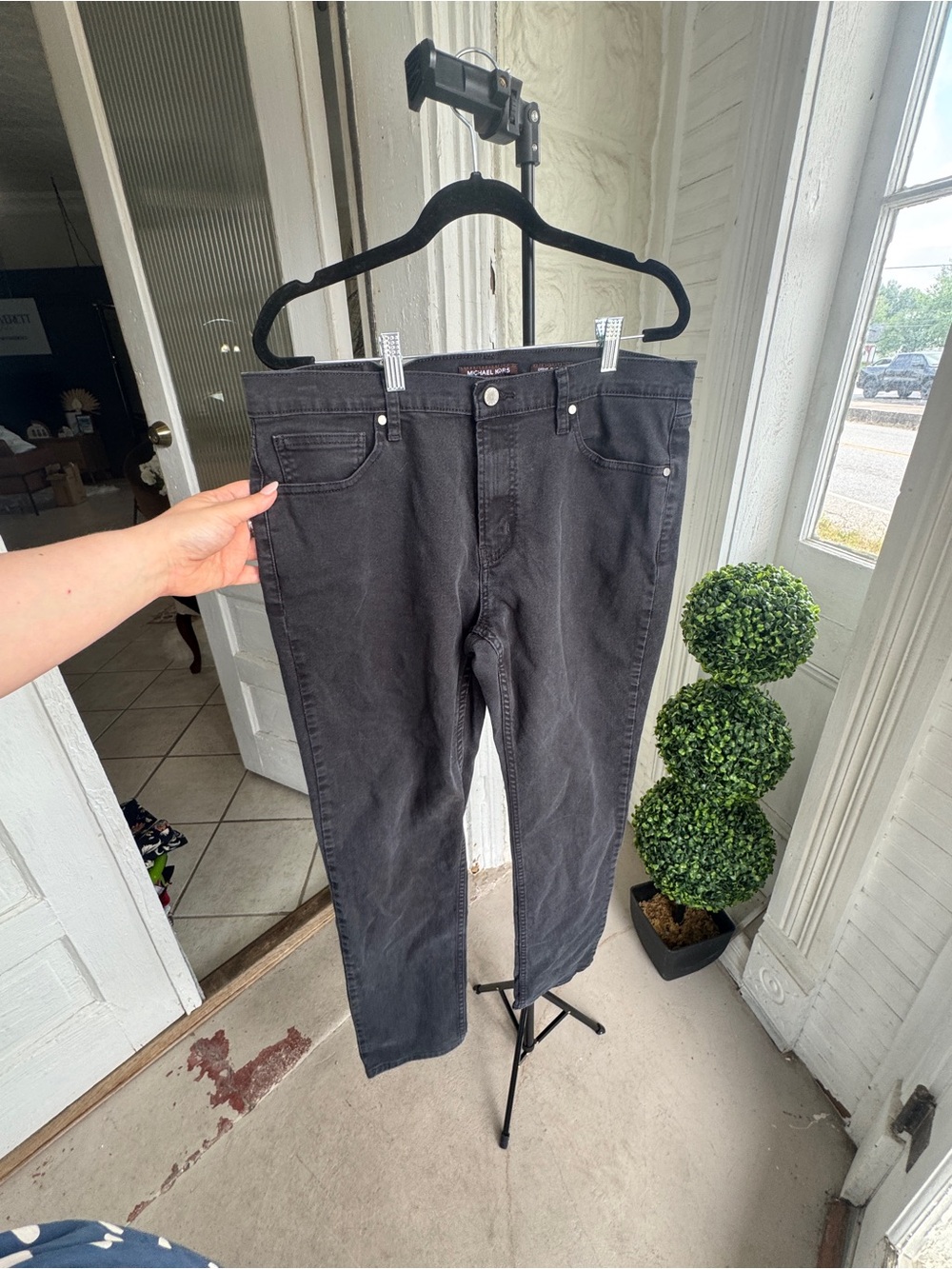 Michael Kors Men’s Black Slim Straight Jeans